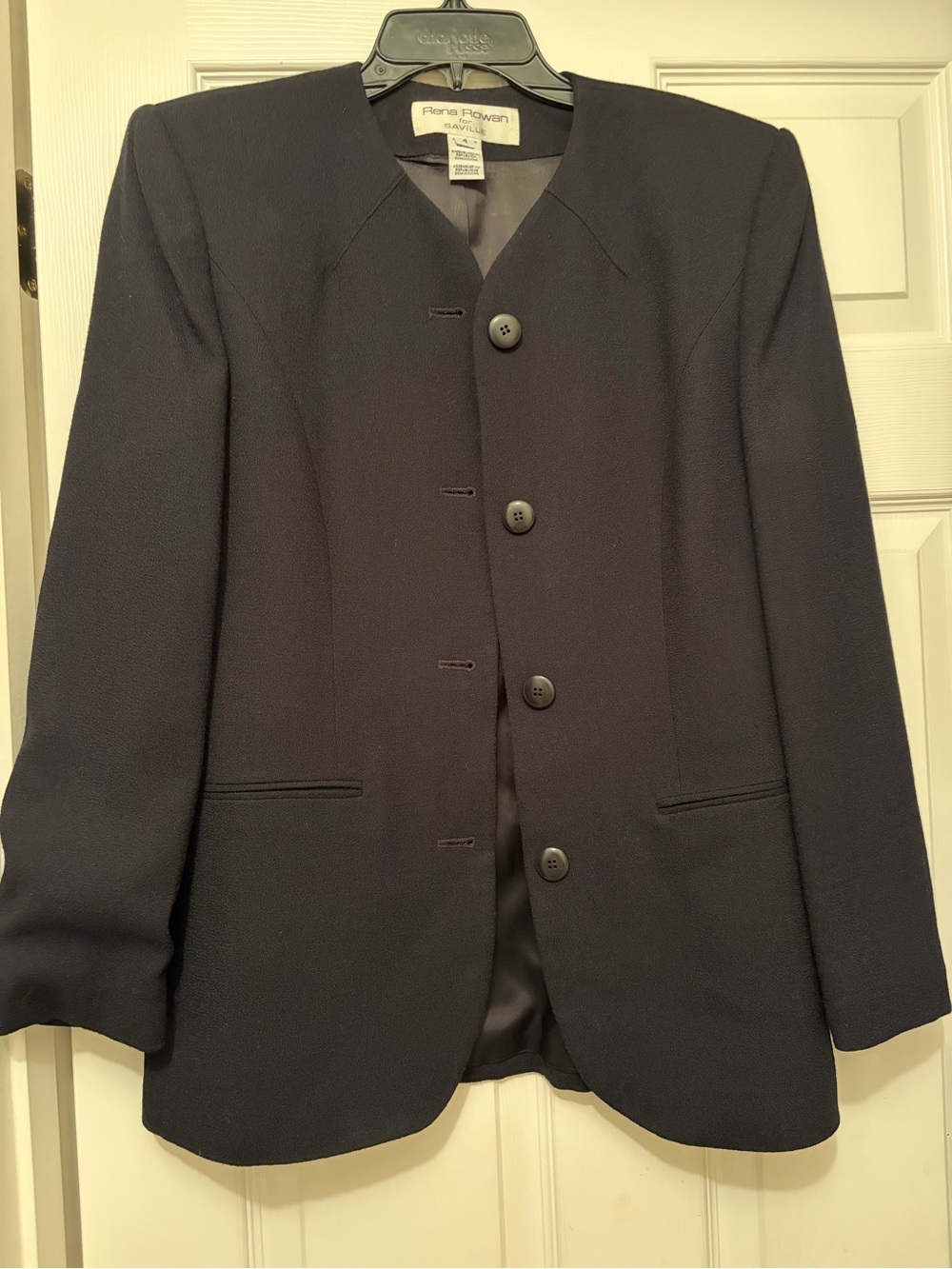 Rena Rowan black Textured Blazer and pencil skirt suit set